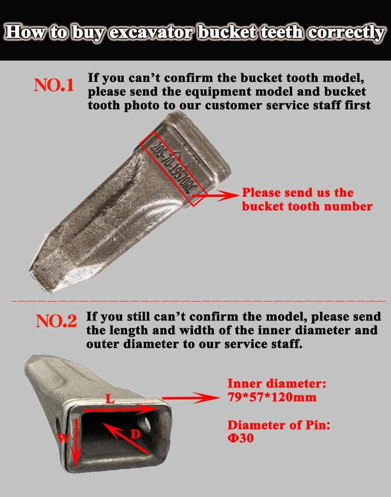 Sk200 Digger Loader Case Backhoe Bucket Bolt Forging Teeth for Kobelco