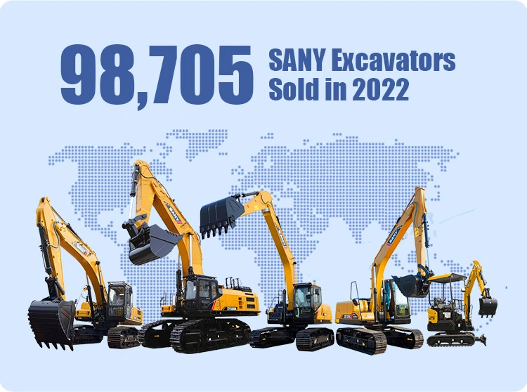 Sany Sy35 Brand New Small Size Mini Digger Hydraulic Mini Crawler Excavator