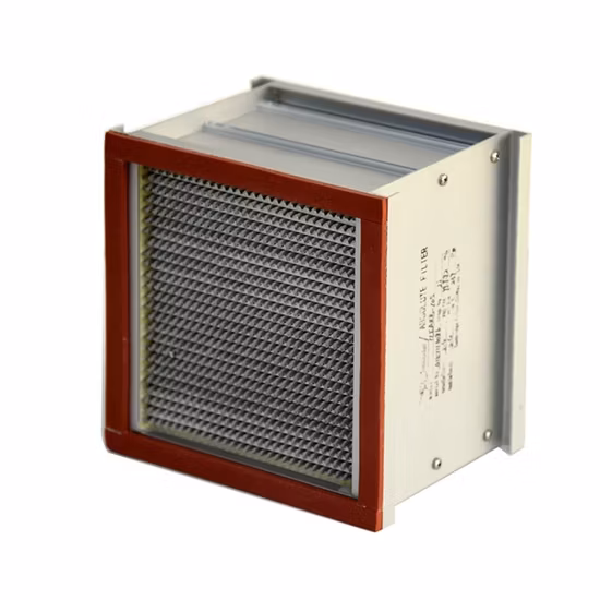 Glassfiber Media High Temperature HEPA Filter with SUS Frame and Aluminum Separators