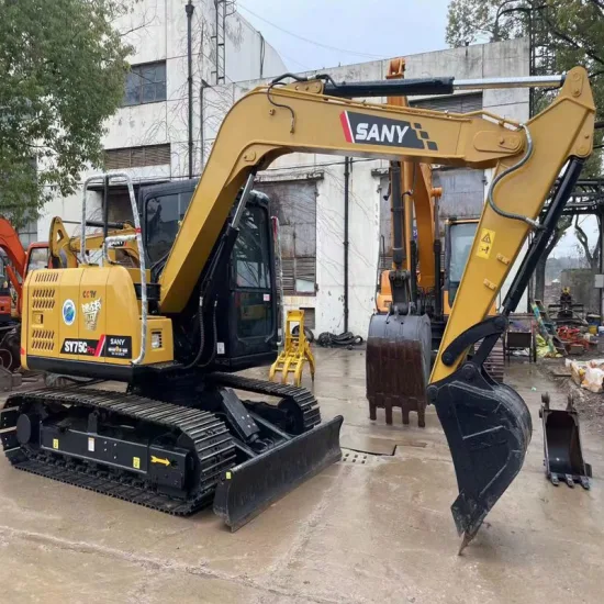 Used Sany Excavators Machinery Small Mini Excavator Sy75c